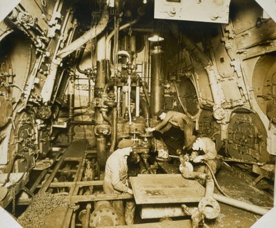 View inside the Engine Room by English Photographer